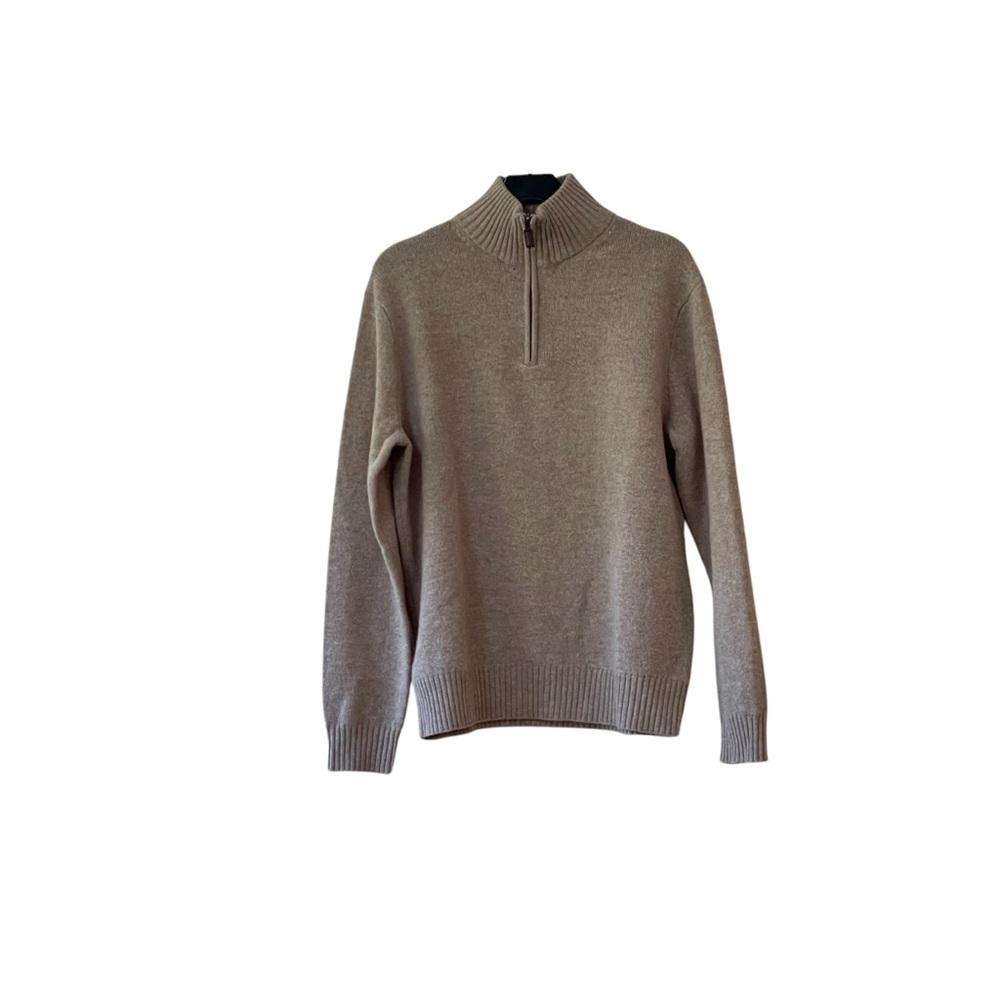 J. Crew Men's 100% Lambswool Half-Zip Pullover Sweater